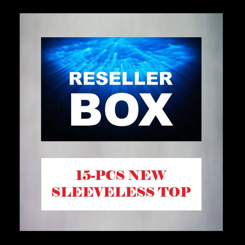 💖RESELLER BOX NEW COLOR THREAD SLEEVELESS TOP 💖